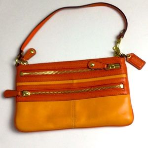Coach Leather Mini Bag/Wristlet